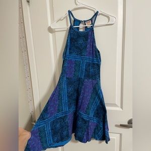 Blue halter dress